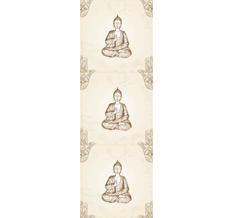 Tenda a rullo per ufficio simbolo mano hamsa buddha - TenStickers