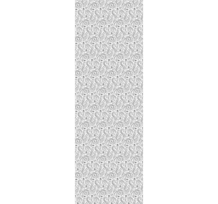 Tenda a rullo per ufficio fiori ornamentali vintage - TenStickers