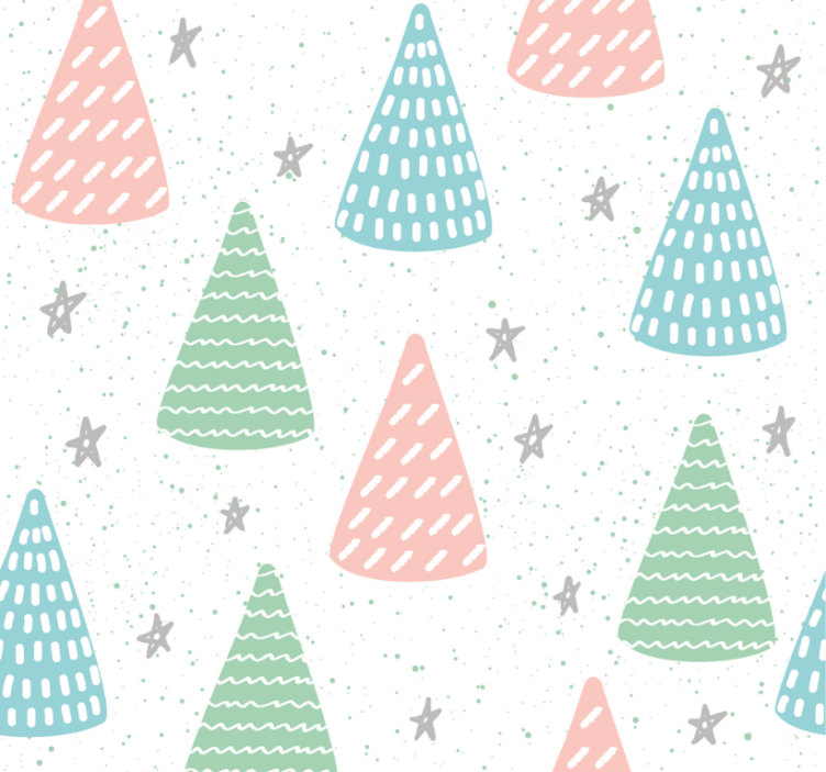 Tenda a rullo camera ragazzi stelle grigie e tronchi - TenStickers