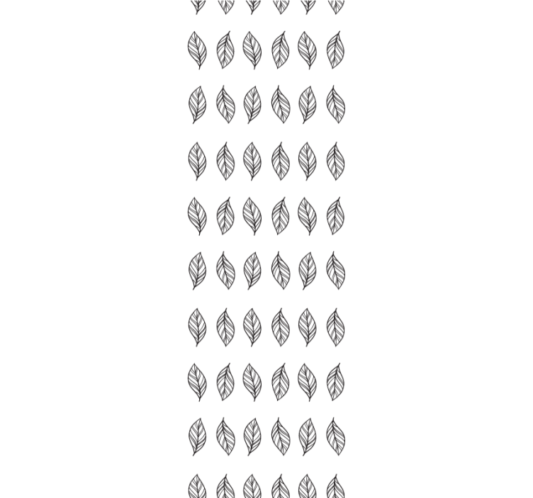 Tenda a rullo moderna a righe minimaliste a foglia - TenStickers