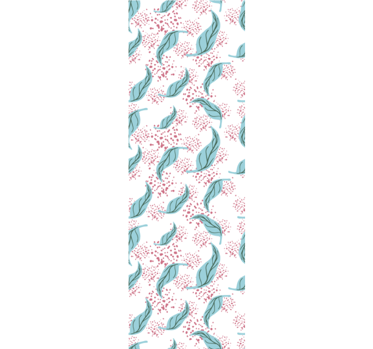 Tenda a rullo moderna macchia di pittura blu petalo - TenStickers