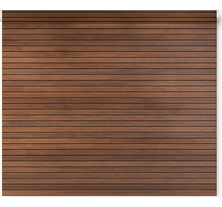 Tende a rullo motivi listelli in legno noce paralleli - TenStickers