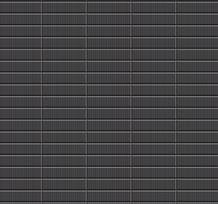 Tenda a rullo bagno piastrelle nere 3d - TenStickers