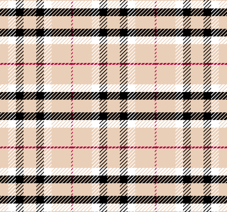 Tenda a rullo rosa tartan "burberry" - TenStickers