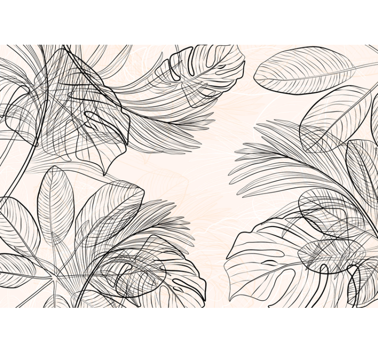 Tenda a rullo cucina forme di foglie sottili colorate - TenStickers