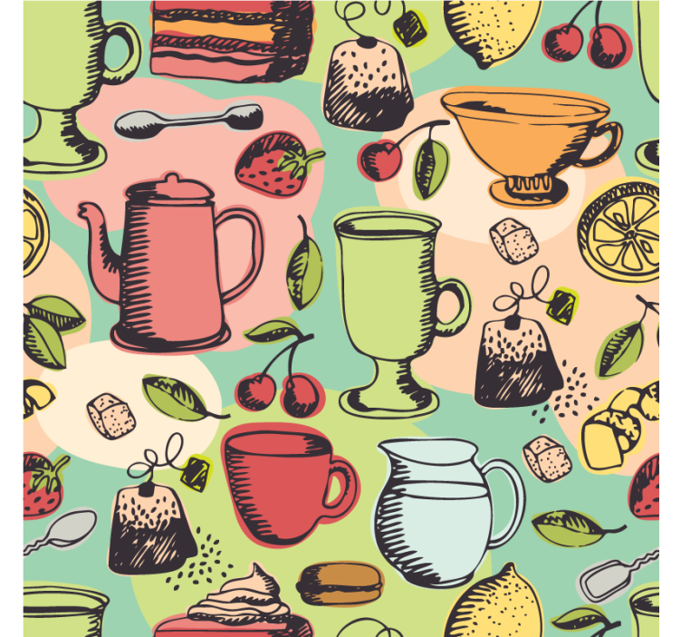 Tenda a rullo cucina alimenti cucina - TenStickers