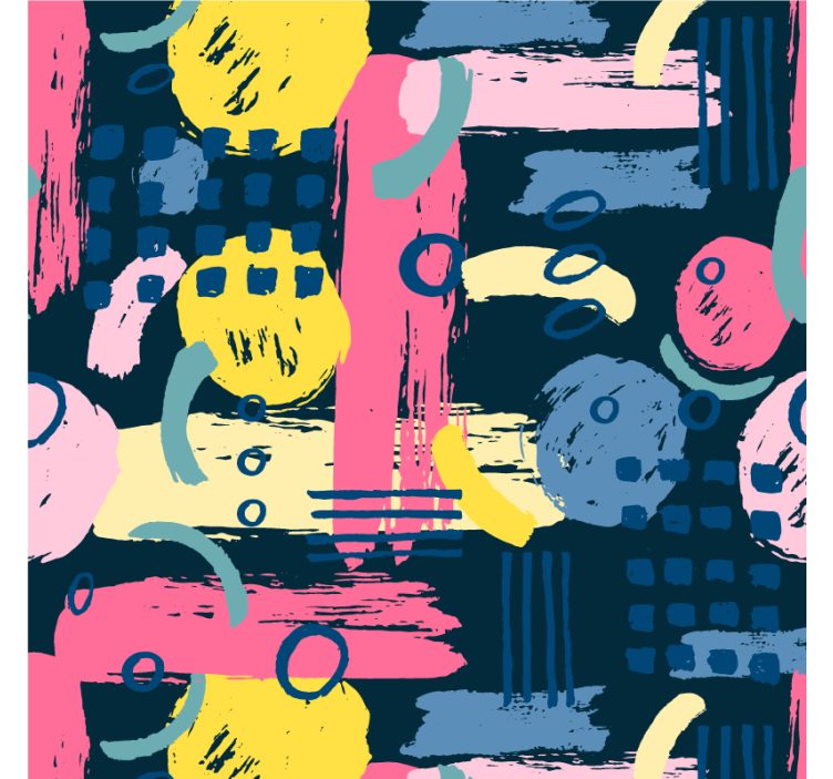 Tenda a rullo soggiorno astratti colorati - TenStickers