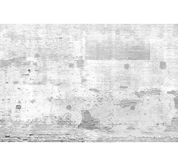 Tenda a rullo bianca muro bianco antico - TenStickers