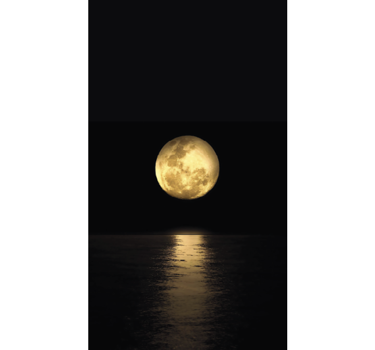 Tenda a rullo nera luce d'oro lunare - TenStickers