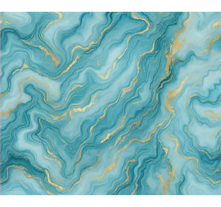 Tenda a rullo blu marmo azzurro chiaro - TenStickers