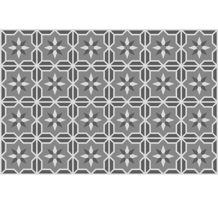 Tenda a rullo grigia geometrica con sfondo grigio chiaro - TenStickers