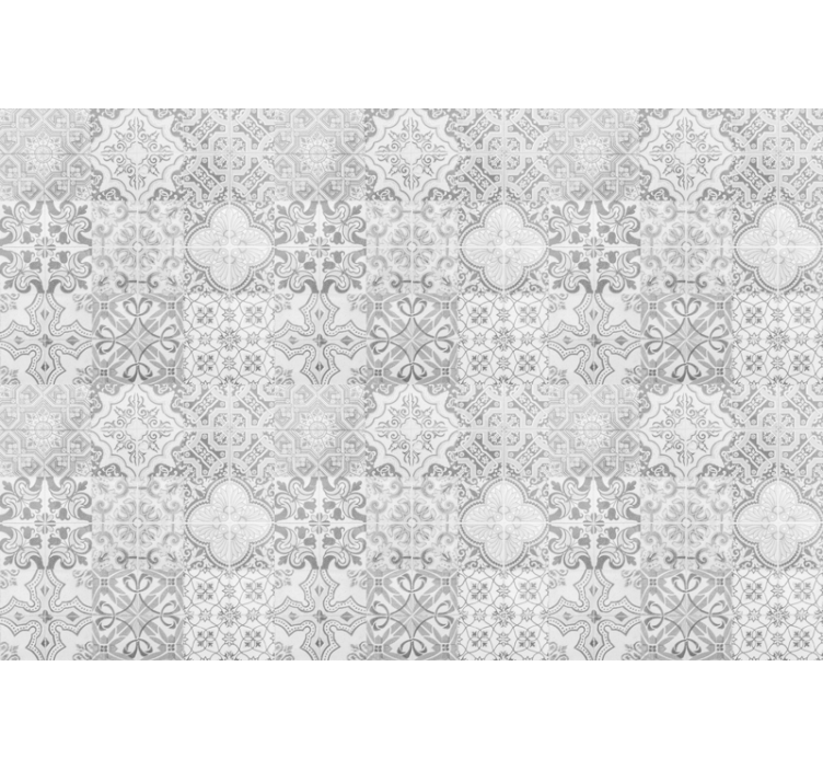 Tenda a rullo grigia motivo mosaico effetto pietra - TenStickers