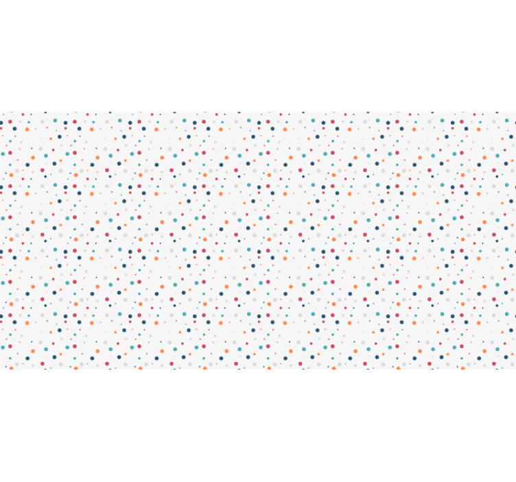 Tenda a rullo grigia stile nordico con pois colorati - TenStickers