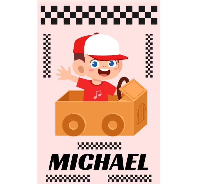 Tende a rullo personalizzabili avventura di corse animate - TenStickers