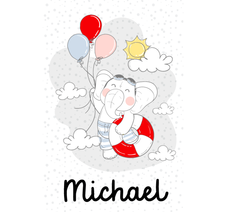 Tende a rullo personalizzabili elefante personalizzabile - TenStickers