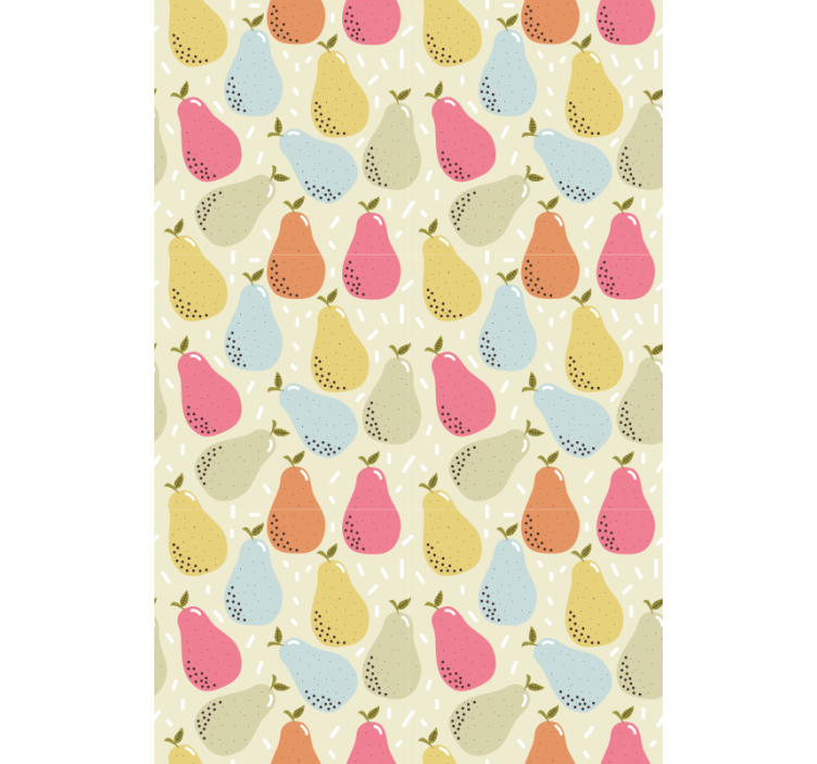 Tende a rullo frutta e verdura illustrazione pera pattern - TenStickers