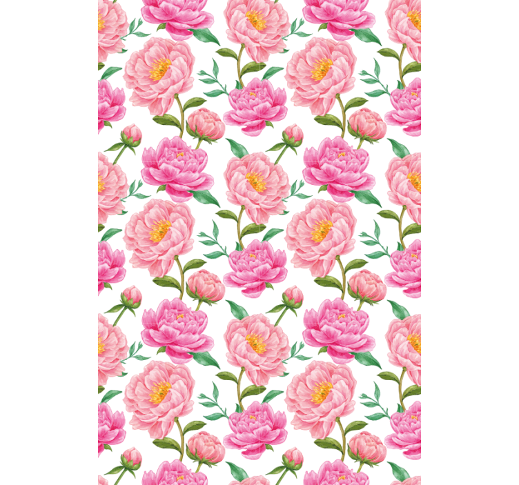 Tenda a rullo classica Tende a rullo fiore rosa - TenStickers