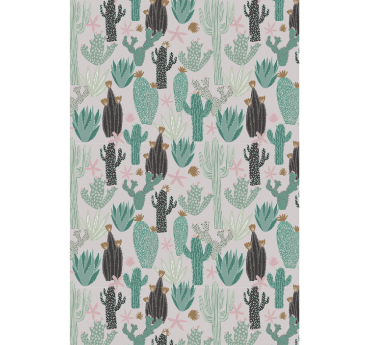 Tenda a rullo cactus scena di serenità del saguaro - TenStickers