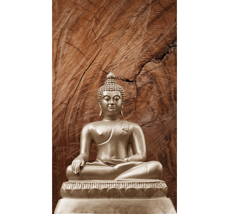 Tende a rullo cameretta Buddha di legno - TenStickers