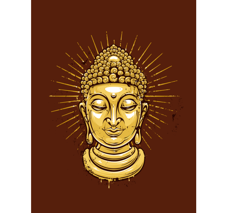 Tende a rullo cameretta Golden buddha sillouhette - TenStickers