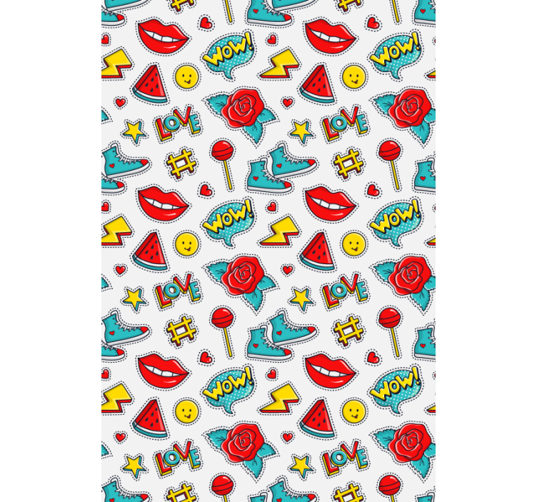 Tenda a rullo divertente modelli della cultura pop - TenStickers