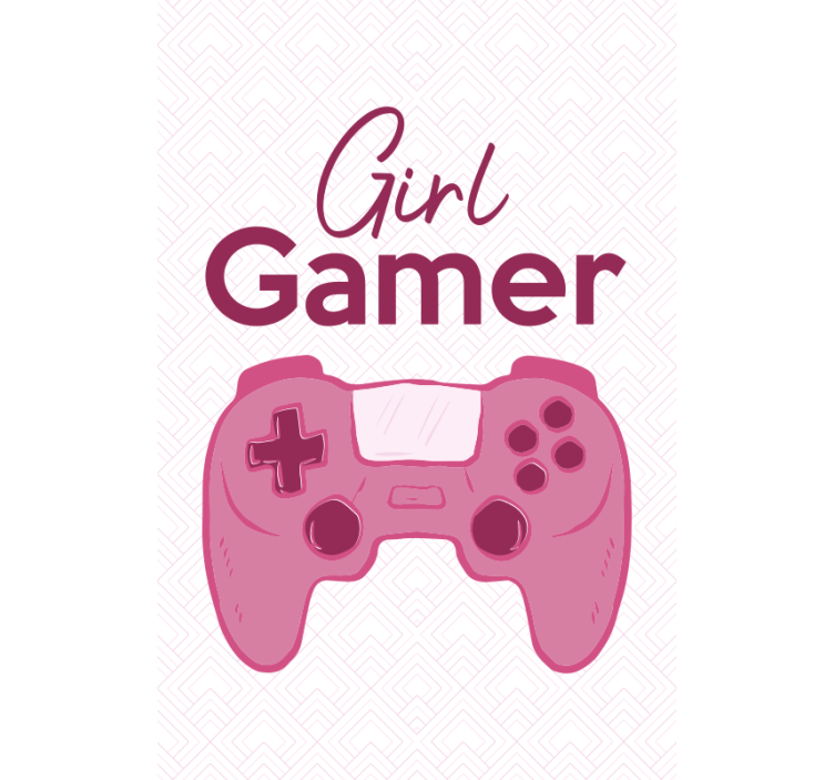 Tenda a rullo gamer controllore della ragazza - TenStickers