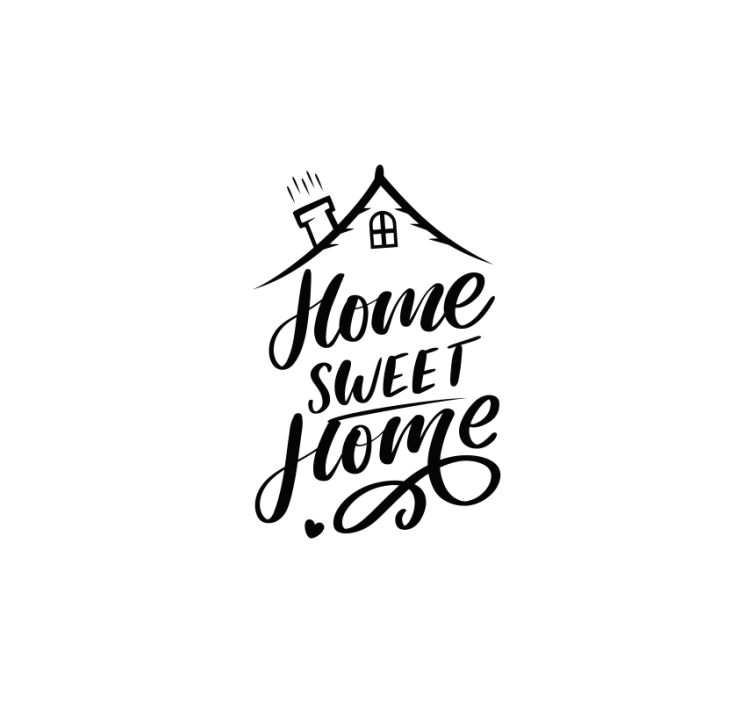 Tenda a rullo soggiorno frasi home sweet home - TenStickers