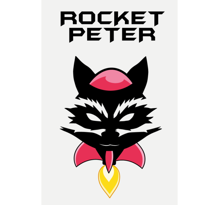 Tende a rullo personalizzabili volto di personaggio giocoso - TenStickers