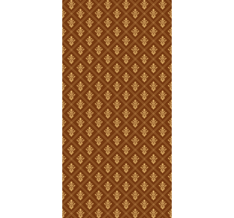 Tenda a rullo classica motivo dorato ornato - TenStickers