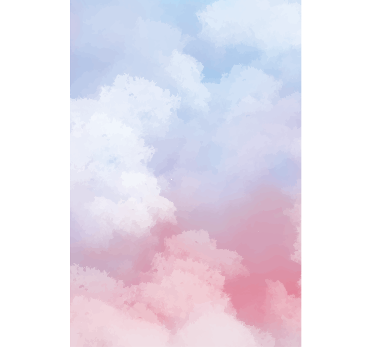 Tende a rullo Camera da letto Nuvole del cielo dipinte a mano - TenStickers