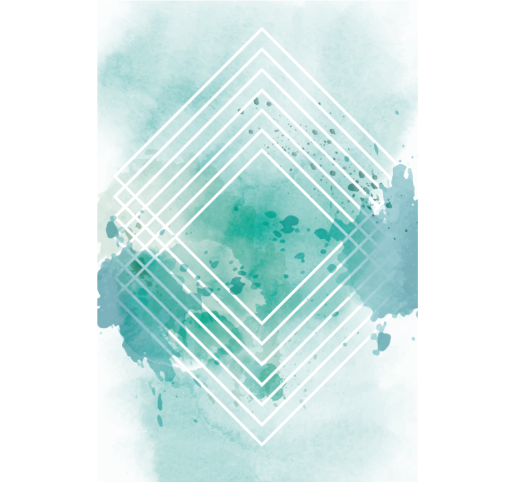 Tenda a rullo moderna motivo geometrico ad acquerello - TenStickers