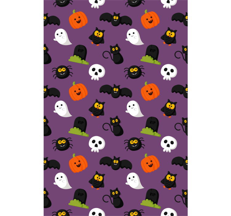 Tenda a rullo divertente personaggi a tema halloween - TenStickers
