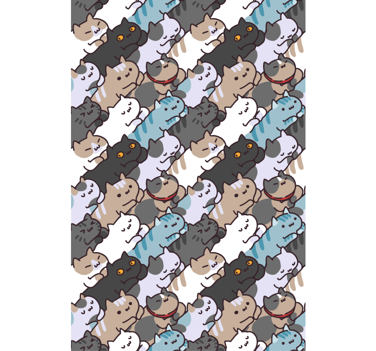 Tende a rullo Bambini Simpatici gatti che dormono pattern - TenStickers