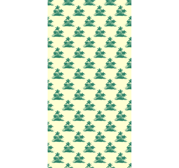 Tenda a rullo alberi sagome di palme tropicali - TenStickers