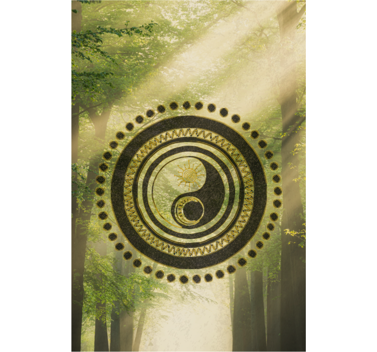 Tenda a rullo zen cerchio yin yang - TenStickers