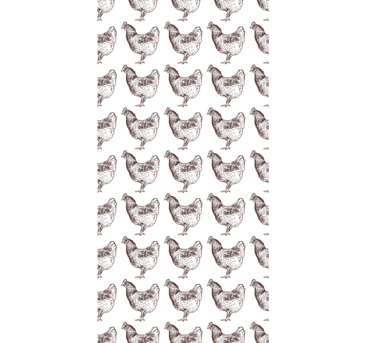 Tenda a rullo animali modello di pollo affascinante - TenStickers
