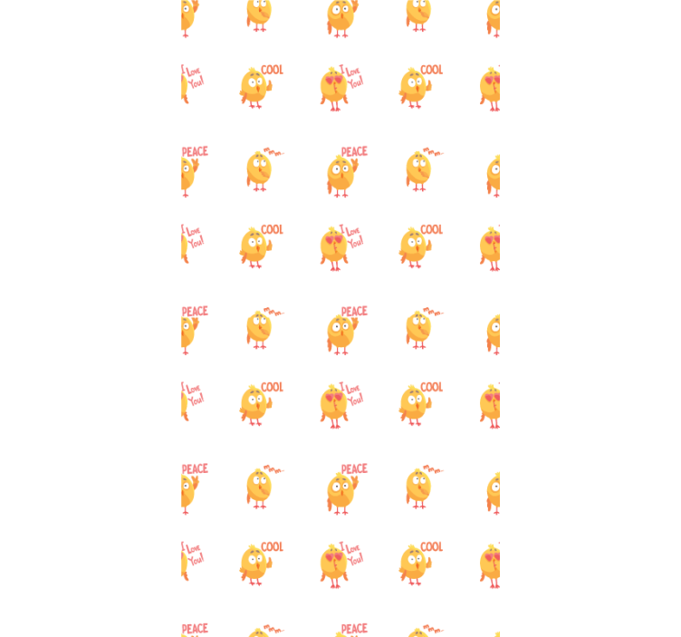 Tenda a rullo animali espressioni di uccelli carini - TenStickers