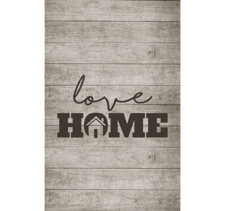 Tenda a rullo con "Love home" - TenStickers