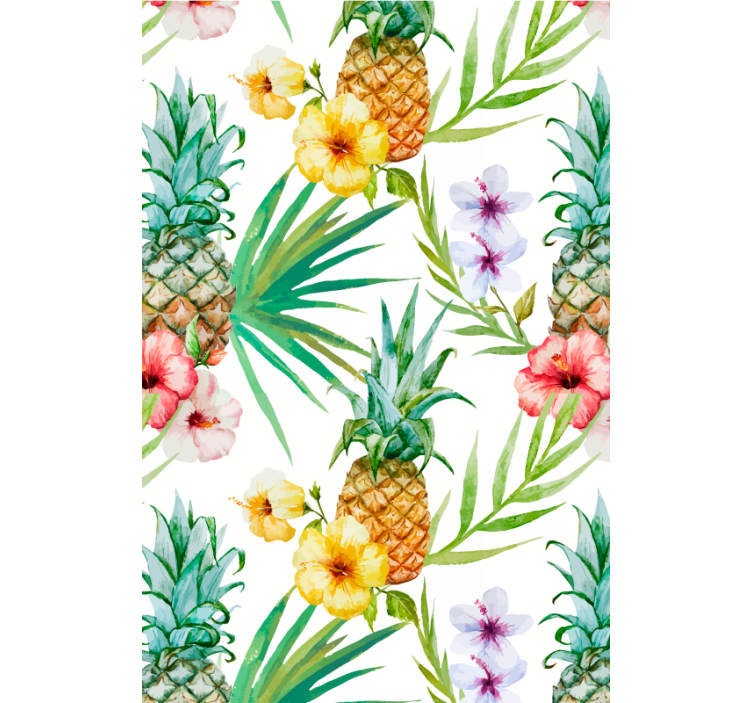Tenda a rullo cucina frutta e verdura Ananas dipinto - TenStickers