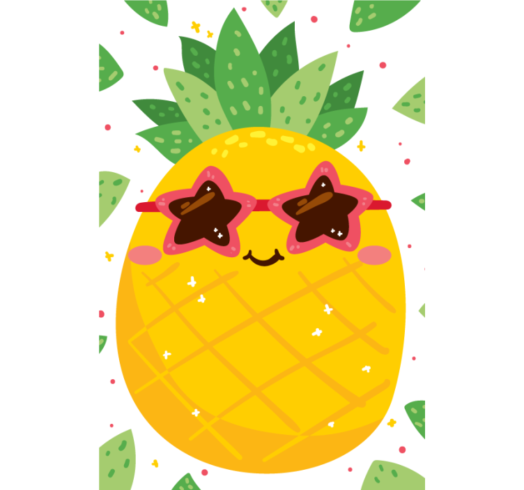 Tenda a rullo cucina frutta e verdura Ananas - TenStickers