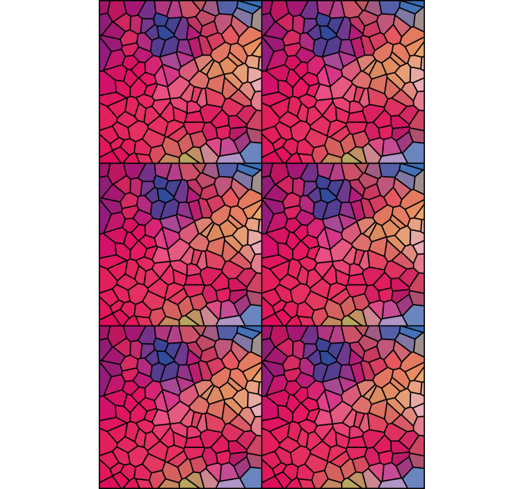 Tende a rullo motivi motivo a mosaico colorato - TenStickers