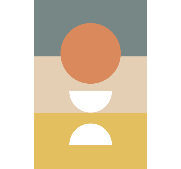 Tenda a rullo moderna disposizione di forme geometriche - TenStickers