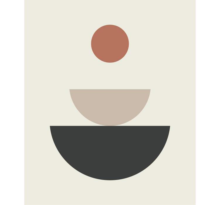 Tenda a rullo soggiorno fontana arte geometrica astratta - TenStickers