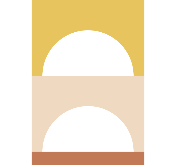 Tenda a rullo moderna cerchi del sole nascente - TenStickers