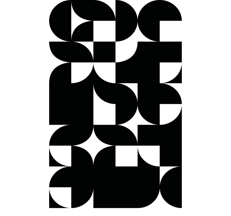 Tenda a rullo moderna disposizioni geometriche energetiche - TenStickers