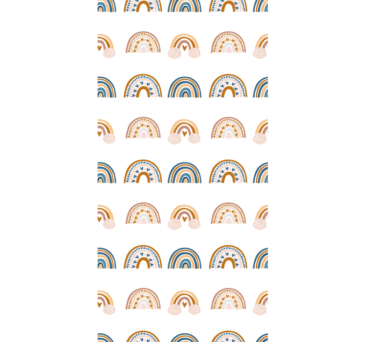 Tenda a rullo cameretta motivi arcobaleno nordici - TenStickers