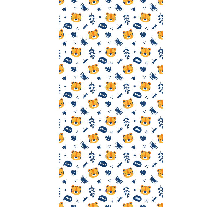 Tenda a rullo neonati facce di tigre - TenStickers