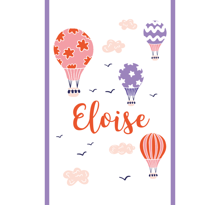 Tenda a rullo cameretta mongolfiere personalizzate - TenStickers