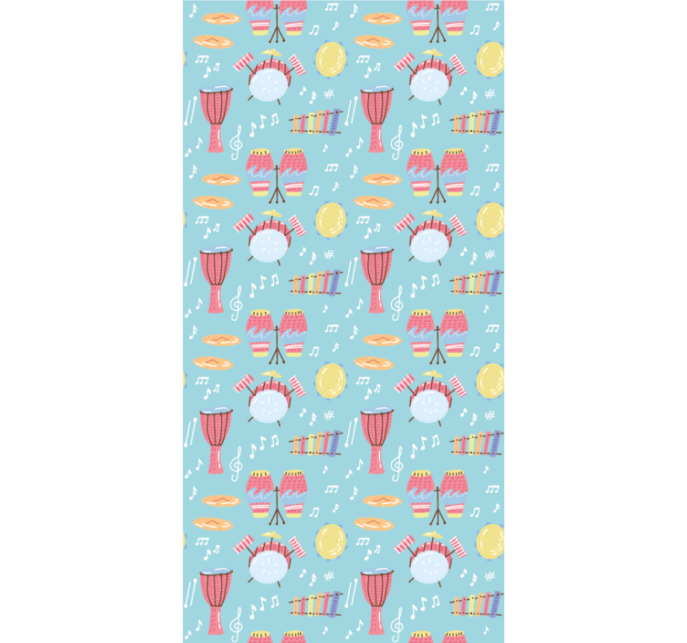 Tenda a rullo originale modelli di strumenti musicali - TenStickers