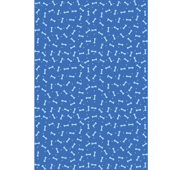 Tenda a rullo animali modello a osso di cane - TenStickers